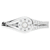 1.10CT.TW ROUND LAB DIAMOND SOLITAIRE ENGAGEMENT RING - Nazarelle