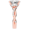 2.40CT.TW OVAL LAB DIAMOND TWIST ENGAGEMENT RING - Nazarelle