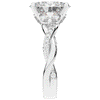 2.40CT.TW OVAL LAB DIAMOND TWIST ENGAGEMENT RING - Nazarelle