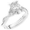 2.40CT.TW OVAL LAB DIAMOND TWIST ENGAGEMENT RING - Nazarelle