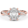 2.40CT.TW OVAL LAB DIAMOND TWIST ENGAGEMENT RING - Nazarelle