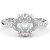 2.40CT.TW OVAL LAB DIAMOND TWIST ENGAGEMENT RING - Nazarelle
