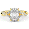2.40CT.TW OVAL LAB DIAMOND TWIST ENGAGEMENT RING - Nazarelle