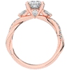 2.40CT.TW OVAL LAB DIAMOND TWIST ENGAGEMENT RING - Nazarelle