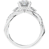 2.40CT.TW OVAL LAB DIAMOND TWIST ENGAGEMENT RING - Nazarelle