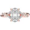 2.40CT.TW OVAL LAB DIAMOND TWIST ENGAGEMENT RING - Nazarelle