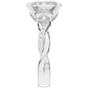 2.40CT.TW CUSHION LAB DIAMOND TWIST BAND ENGAGEMENT RING - Nazarelle