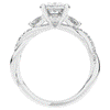 2.40CT.TW CUSHION LAB DIAMOND TWIST BAND ENGAGEMENT RING - Nazarelle