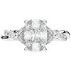 2.40CT.TW CUSHION LAB DIAMOND TWIST BAND ENGAGEMENT RING - Nazarelle