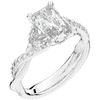 2.40CT.TW RADIANT LAB DIAMOND TWIST BAND ENGAGEMENT RING - Nazarelle
