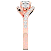 1.65CT.TW ROUND LAB DIAMOND TWIST HALO ENGAGEMENT RING - Nazarelle