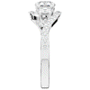 1.65CT.TW ROUND LAB DIAMOND TWIST HALO ENGAGEMENT RING - Nazarelle