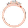 1.65CT.TW ROUND LAB DIAMOND TWIST HALO ENGAGEMENT RING - Nazarelle