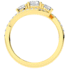 1.65CT.TW ROUND LAB DIAMOND TWIST HALO ENGAGEMENT RING - Nazarelle