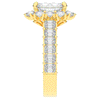 6.00CT.TW EMERALD CUT LAB DIAMOND HALO ENGAGEMENT RING - Nazarelle