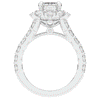 6.00CT.TW EMERALD CUT LAB DIAMOND HALO ENGAGEMENT RING - Nazarelle