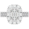 6.00CT.TW EMERALD CUT LAB DIAMOND HALO ENGAGEMENT RING - Nazarelle