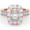 6.00CT.TW RADIANT LAB DIAMOND HALO ENGAGEMENT RING - Nazarelle