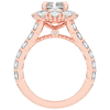 6.00CT.TW RADIANT LAB DIAMOND HALO ENGAGEMENT RING - Nazarelle