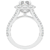 6.00CT.TW RADIANT LAB DIAMOND HALO ENGAGEMENT RING - Nazarelle