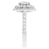 2.70CT.TW ROUND LAB DIAMOND DOUBLE HALO TWO TONE ENGAGEMENT RING - Nazarelle