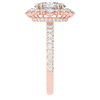 2.80CT.TW OVAL LAB DIAMOND HALO ENGAGEMENT RING - Nazarelle