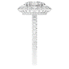 2.80CT.TW OVAL LAB DIAMOND HALO ENGAGEMENT RING - Nazarelle