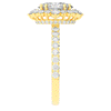 2.80CT.TW OVAL LAB DIAMOND HALO ENGAGEMENT RING - Nazarelle