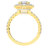 2.80CT.TW OVAL LAB DIAMOND HALO ENGAGEMENT RING - Nazarelle