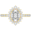 2.80CT.TW OVAL LAB DIAMOND HALO ENGAGEMENT RING - Nazarelle