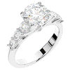 3.00CT.TW ROUND LAB DIAMOND  ENGAGEMENT RING - Nazarelle
