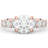 3.00CT.TW ROUND LAB DIAMOND  ENGAGEMENT RING - Nazarelle
