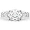 3.00CT.TW ROUND LAB DIAMOND  ENGAGEMENT RING - Nazarelle