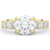 3.00CT.TW ROUND LAB DIAMOND  ENGAGEMENT RING - Nazarelle