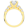 3.00CT.TW ROUND LAB DIAMOND  ENGAGEMENT RING - Nazarelle