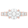 3.00CT.TW ROUND LAB DIAMOND  ENGAGEMENT RING - Nazarelle