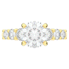 3.00CT.TW ROUND LAB DIAMOND  ENGAGEMENT RING - Nazarelle