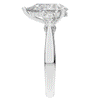3.70CT.TW PEAR LAB DIAMOND 3 STONE ENGAGEMENT RING - Nazarelle
