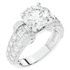 4.75CT.TW ROUND LAB DIAMOND ENGAGEMENT RING - Nazarelle