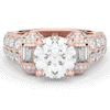 4.75CT.TW ROUND LAB DIAMOND ENGAGEMENT RING - Nazarelle