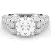 4.75CT.TW ROUND LAB DIAMOND ENGAGEMENT RING - Nazarelle