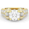 4.75CT.TW ROUND LAB DIAMOND ENGAGEMENT RING - Nazarelle