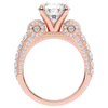 4.75CT.TW ROUND LAB DIAMOND ENGAGEMENT RING - Nazarelle