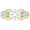 4.75CT.TW ROUND LAB DIAMOND ENGAGEMENT RING - Nazarelle