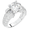 4.75CT.TW CUSHION LAB DIAMOND ENGAGEMENT RING - Nazarelle