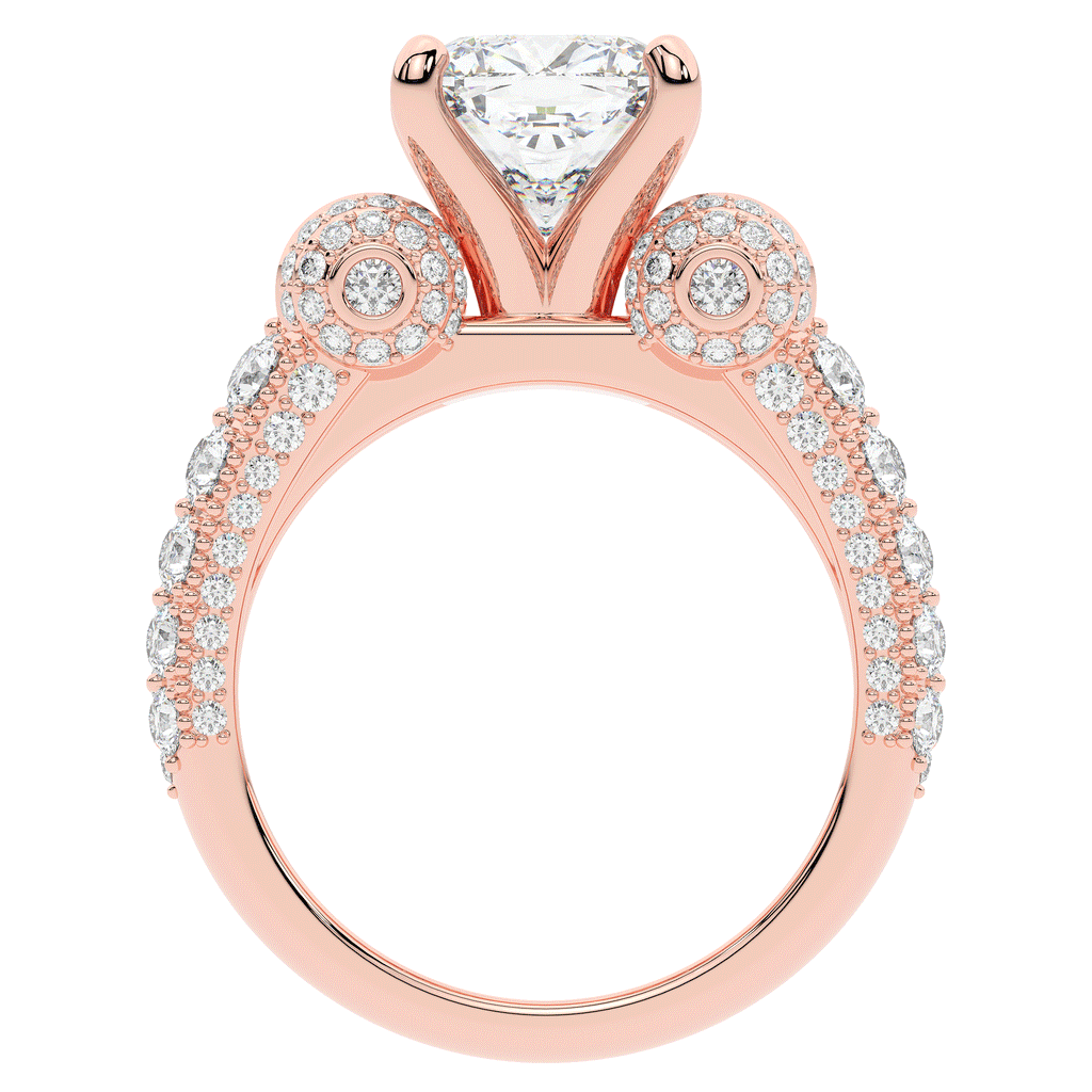 4.75CT.TW CUSHION LAB DIAMOND ENGAGEMENT RING - Nazarelle
