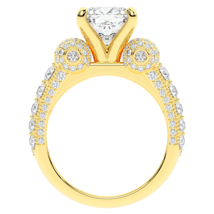 4.75CT.TW CUSHION LAB DIAMOND ENGAGEMENT RING - Nazarelle