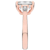 3.45CT.TW EMERALD CUT LAB DIAMOND 3 STONE ENGAGEMENT RING - Nazarelle
