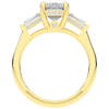 3.45CT.TW EMERALD CUT LAB DIAMOND 3 STONE ENGAGEMENT RING - Nazarelle