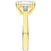3.45CT.TW RADIANT LAB DIAMOND 3 STONE ENGAGEMENT RING - Nazarelle
